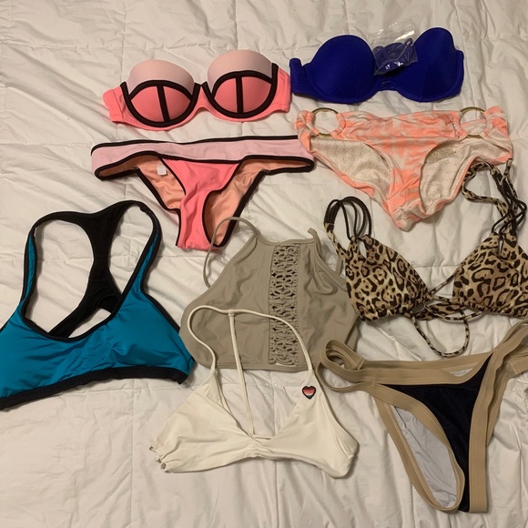 BIKINI DROP BUNDLE, mostly Victorias Secret, Spiritual Gangster, Xs/Sm - Picture 1 of 1